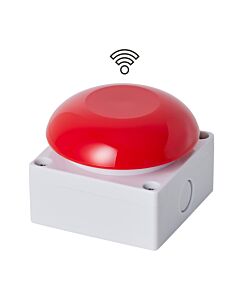 bouton-poussoir champignon rouge avec &eacute;metteur