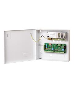 interlock controller met 12V=, 5A netvoeding in plaatstalen kast en netsnoer